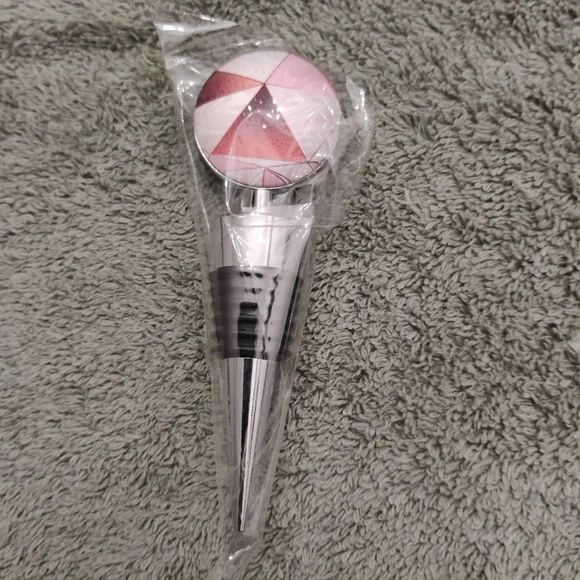 Art Glass Beverage Bottle Stoppers, Set of 3 - Picture 5 of 12